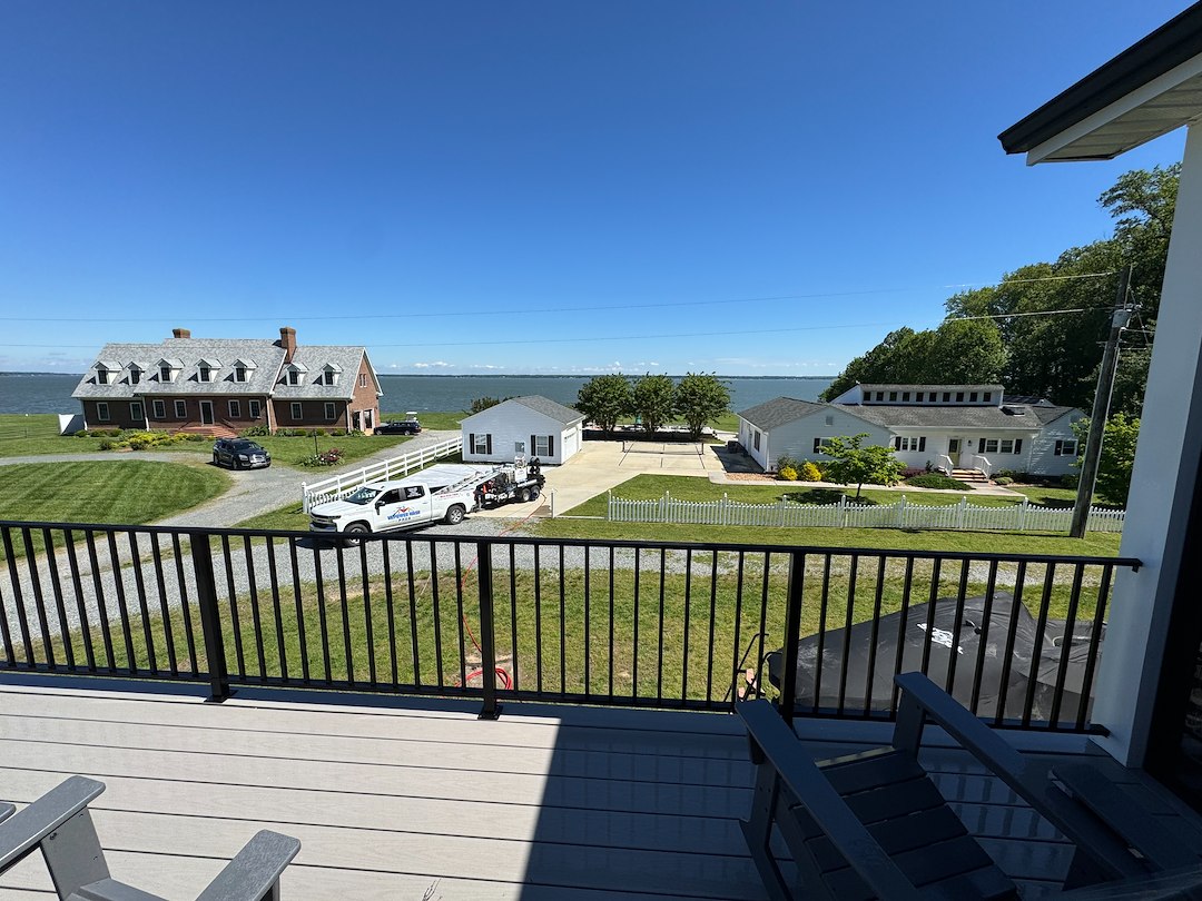 Top quality residential Softwash project performed by VA power wash pros in Tappahannock, Virginia