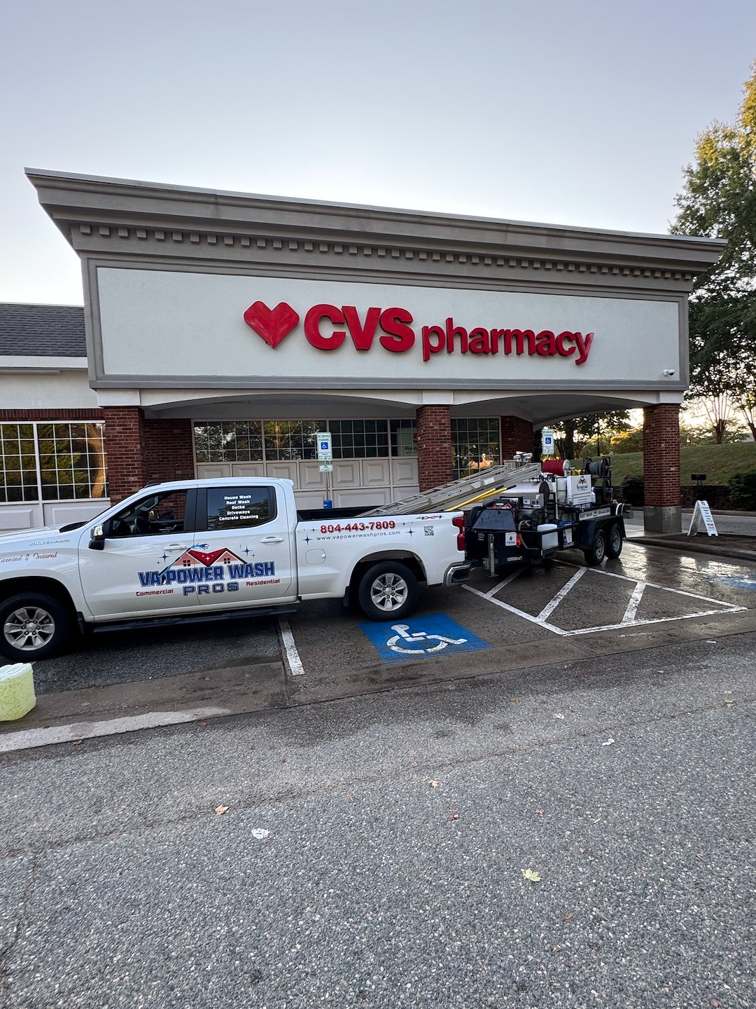 High quality commercial pressure washing project in Richmond Virginia