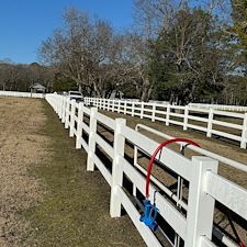 Horse-farm-fence-pressure-wash-job-in-white-stone-Virginia 1