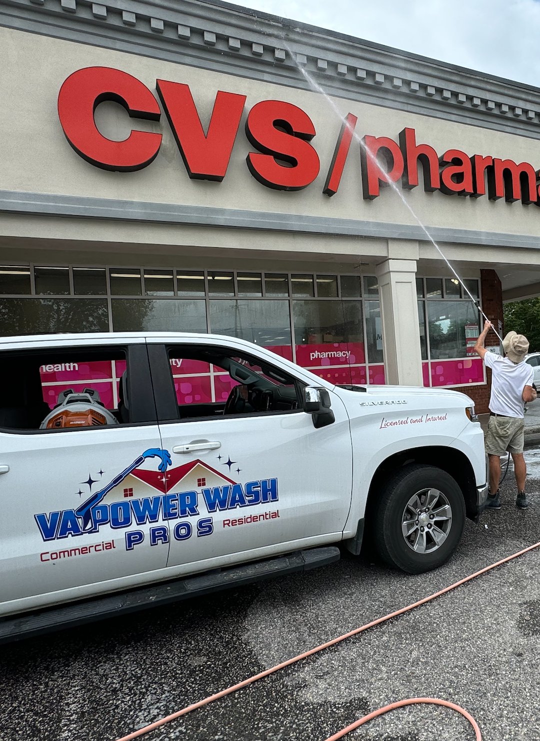 Professional quality commercial soft wash project performed in Colonial Heights Va